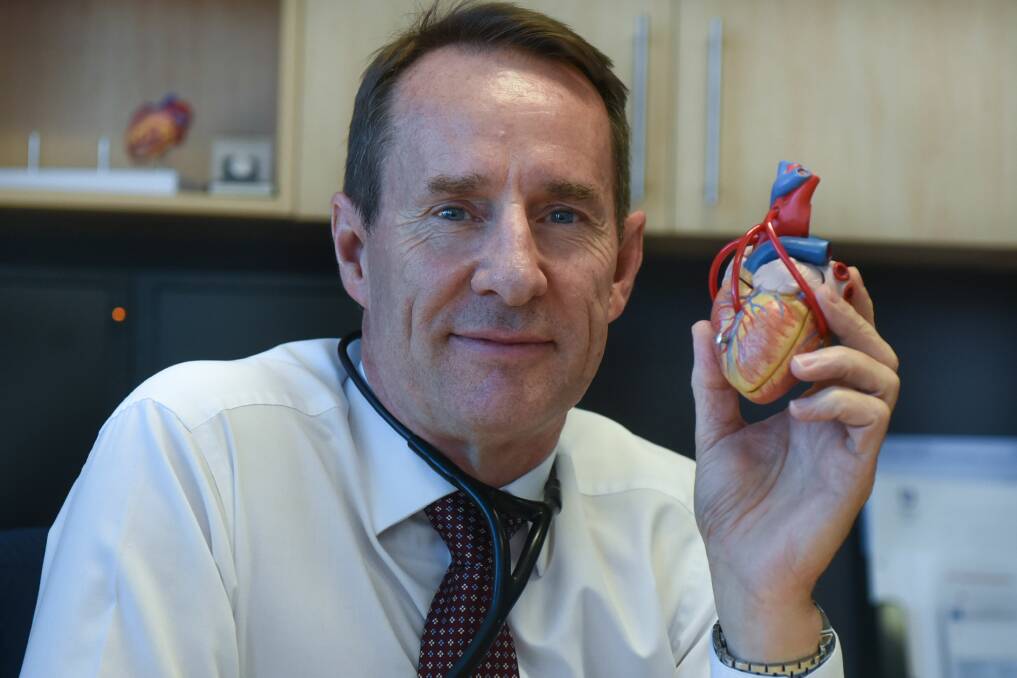EXPERT: Dr Geoff Evans, a cardiologist from the Charles Clinic Heart Care, believes the statistics will soon tell a different story regarding our heart health, with obesity to contribute to more deaths. Picture: Neil Richardson