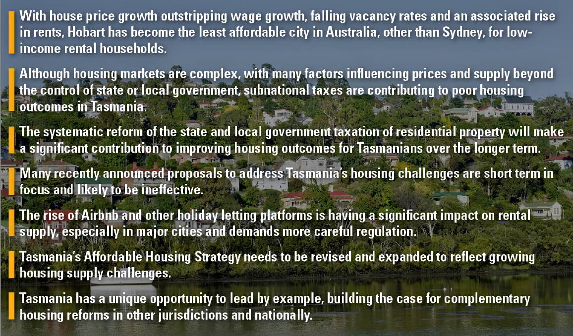 KEY POINTS: A Blueprint for Improving Housing Outcomes in Tasmania.