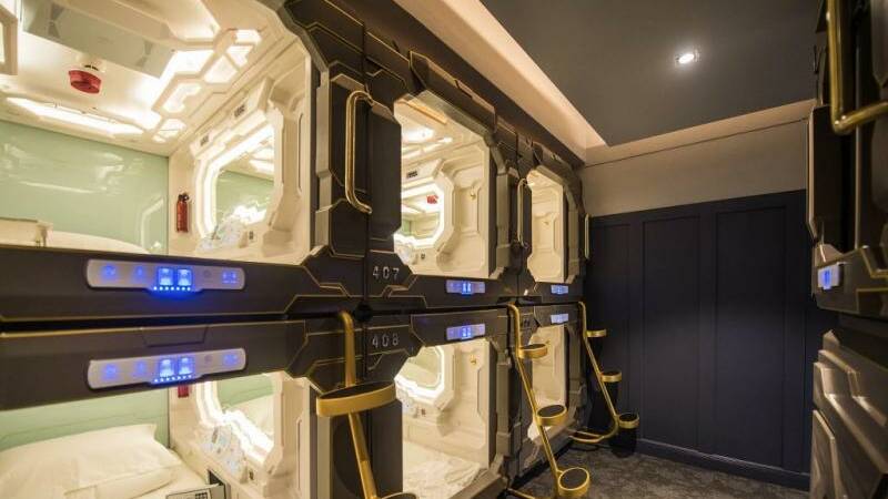 NEW AGE: The pods in Sydney's first capsule hotel, which has been used as inspiration for the Launceston design.