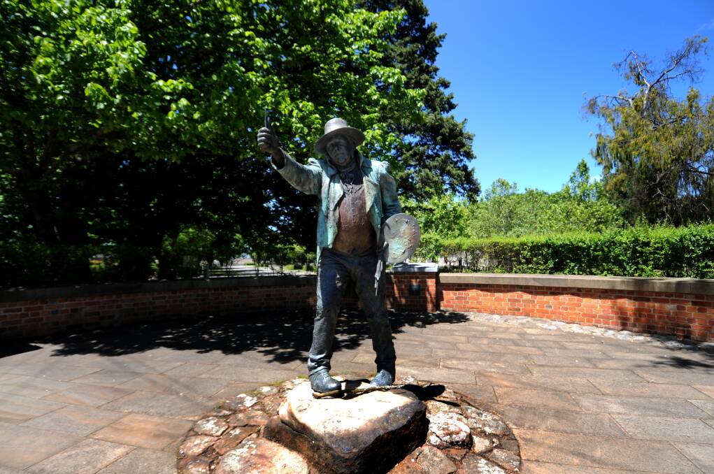 A statue of Glover at Evandale.