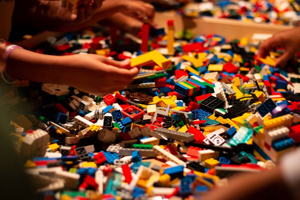SIMPLY HAPPINESS: Getting lost in a Lego build can make a world of difference in troubled times. 