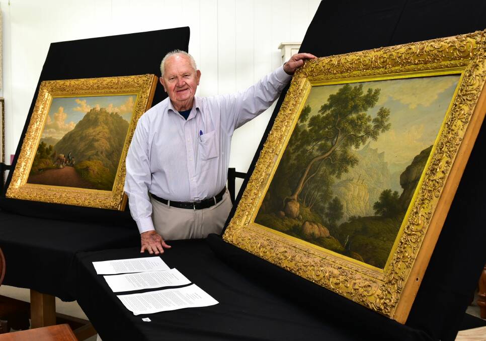 COLLECTOR: Launceston multi-millionaire Joesf Chromy buys two Glover paintings for $162,000. Picture: Neil Richardson