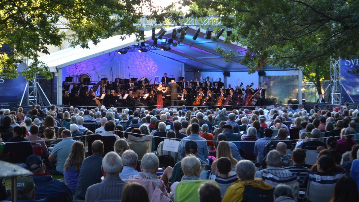 A Tasmanian Symphony Orchestra performance earlier in the year. 