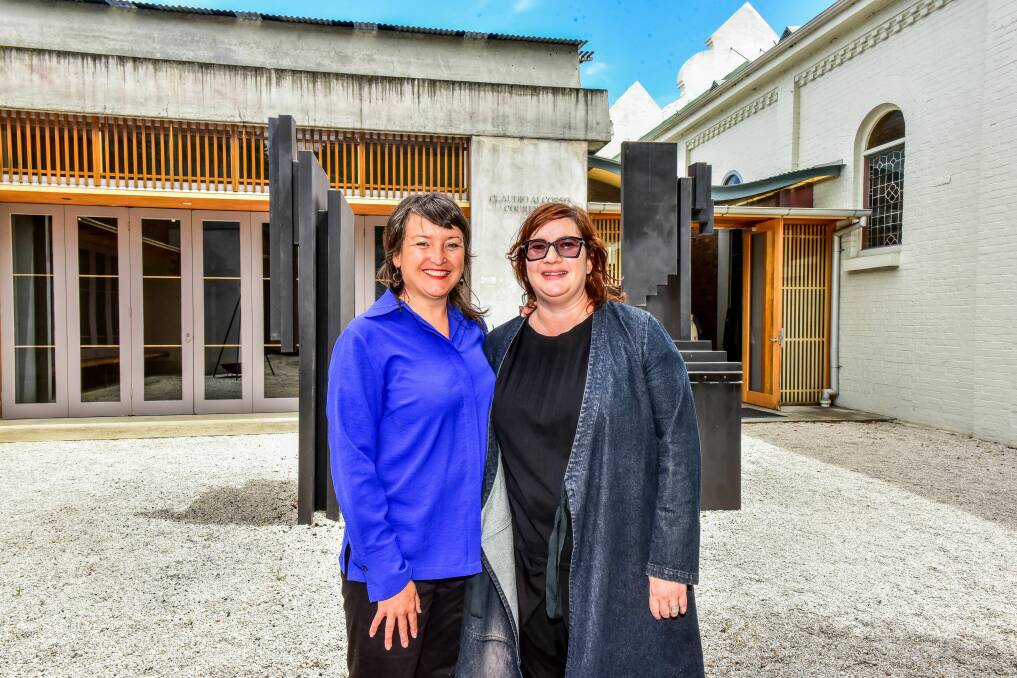 THE BOSSES: Claire Beale, incoming executive director of Design Tasmania, and Pippa Dickson, outgoing chair of Design Tasmania. Picture: Neil Richardson
