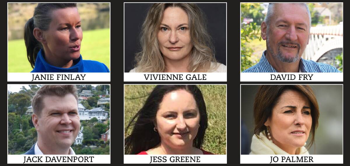 CANDIDATES: Rosevears' residents will choose one of these six people to represent them in parliament on August 1. Pictures: Supplied, File 