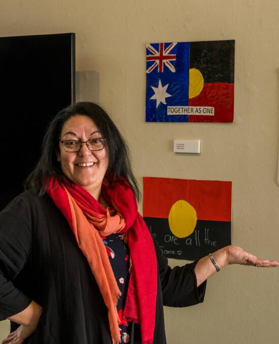 PROUD: Reconciliation Tasmania co-chair Fiona Hughes. Picture: Phillip Biggs.