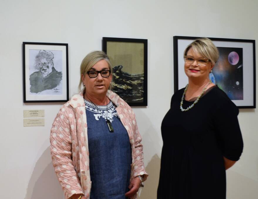 THERAPUETIC: Dianne Hawkridge, Wellways regional manager, and Tracy Puklowski, Queen Victoria Museum director, at the Minds Do Matter exhibition. Picture: Frances Vinall