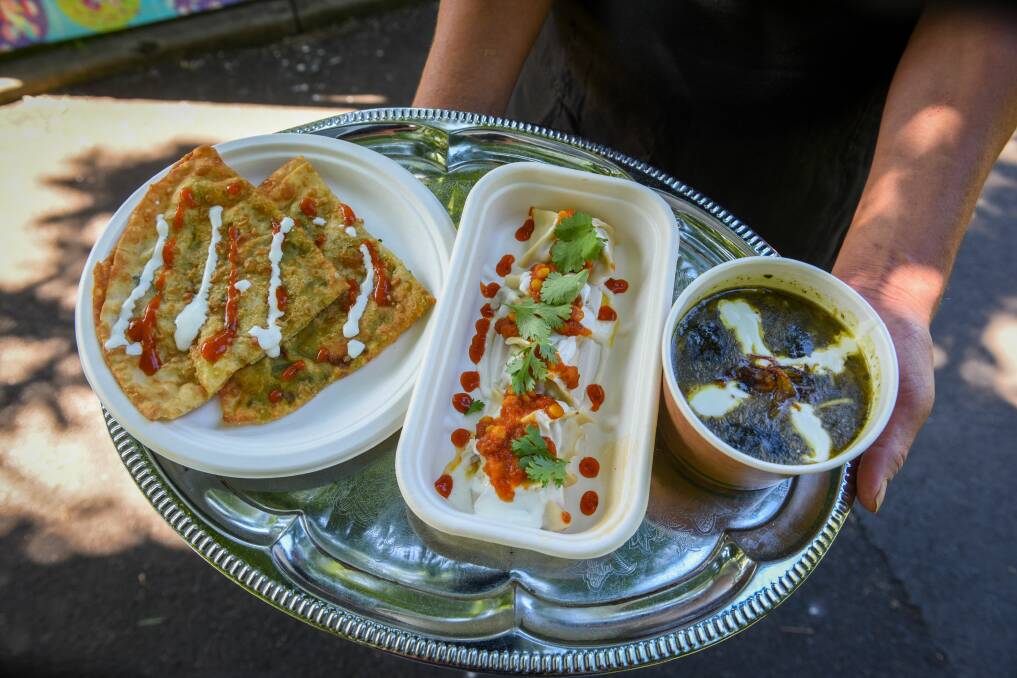 YUM: Afghan dishes, made by Delicious Bamyan, will be one of countless in offer at the Taste of Tasmania. Picture: Paul Scambler. 
