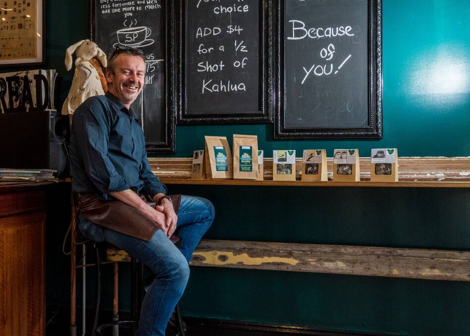 IT'S ON: Samuel Pepys cafe owner Jason Shelley is one of the business-owners vying to be recognised as the maker of Launceston's best toastie. Picture: Phillip Biggs 