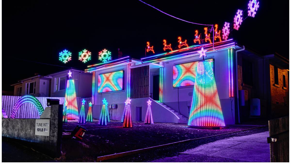 SPECTACULAR: Max Jago's Christmas lights display raised money for The Examiner Empty Stocking Appeal. Picture: Supplied 