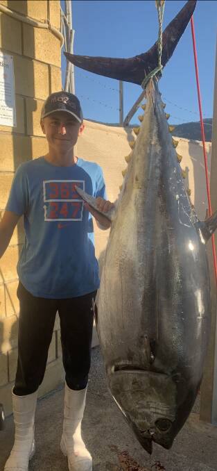 Hicks' 114kg southern bluefish tuna, which was just short of a world record.