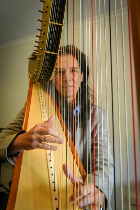 MAESTRO: Harp Island tutor, Cristina Braga of Brazil. Picture: Paul Scambler.