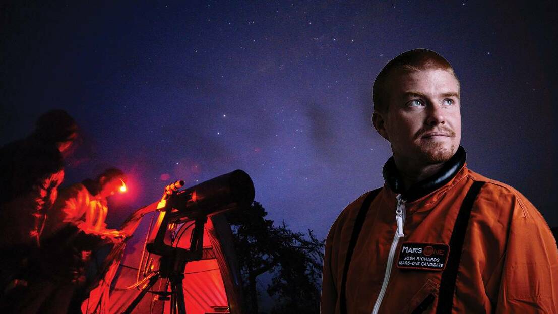 SPACE EXPLORER: Josh Richards is one of 100 short-listed candidates out of 200,000 for a one-way trip to Mars.