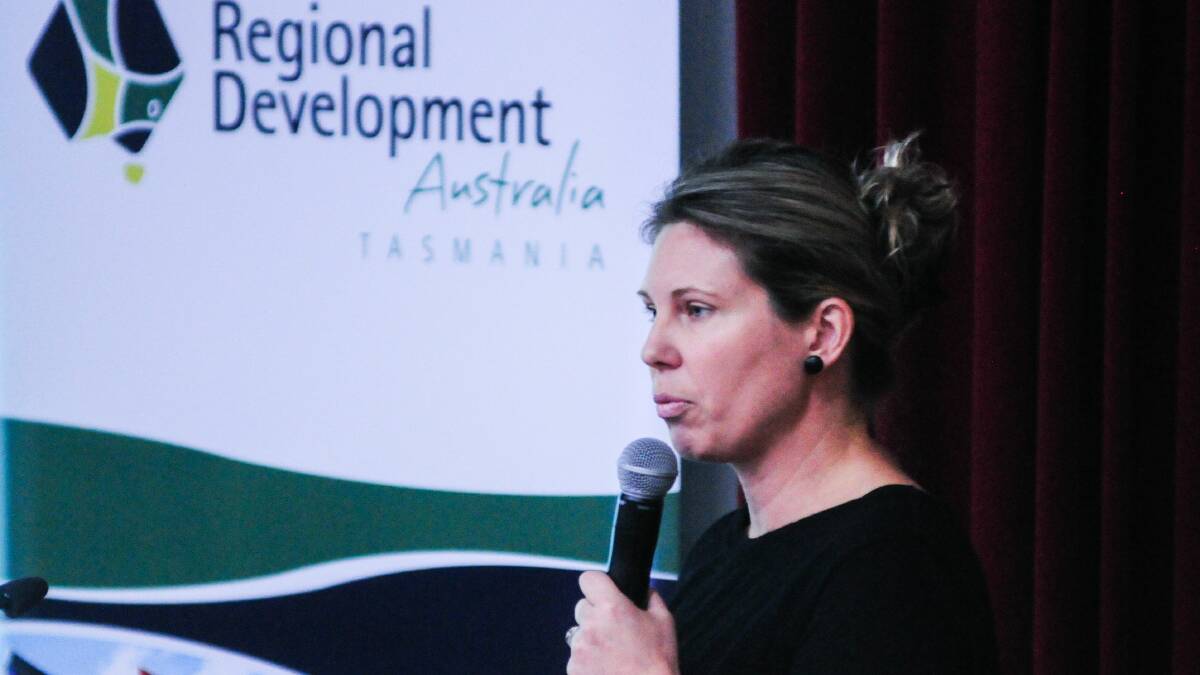 SPEAKER: University of Tasmania researcher Lisa Denny presented at the Population Symposium. Picture: Neil Richardson 