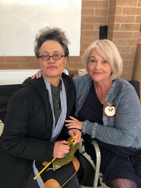 STAR POWER: Kerri Gay with actress Rena Owen on set of The Gloaming. Picture: Supplied