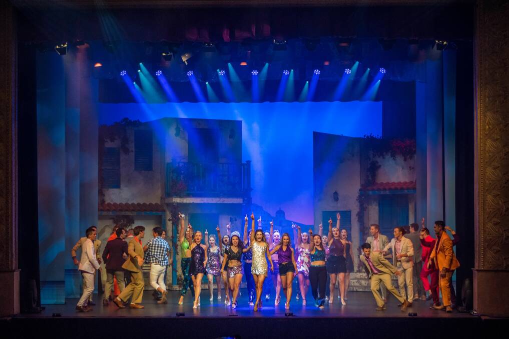 CURTAINS CLOSE: The final rehearsal for Mamma Mia on Sunday until it is rescheduled. Picture: Phillip Biggs 