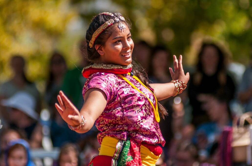 A dancer at Harmony Day 2019, an award-winning event. Picture: Phillip Biggs
