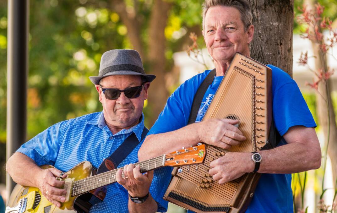 STRIPPED BACK: Vince Brophy and Tony Newport will be performing their show Fathers at the Tamar Valley Folk Festival. Picture: Phillip Biggs 