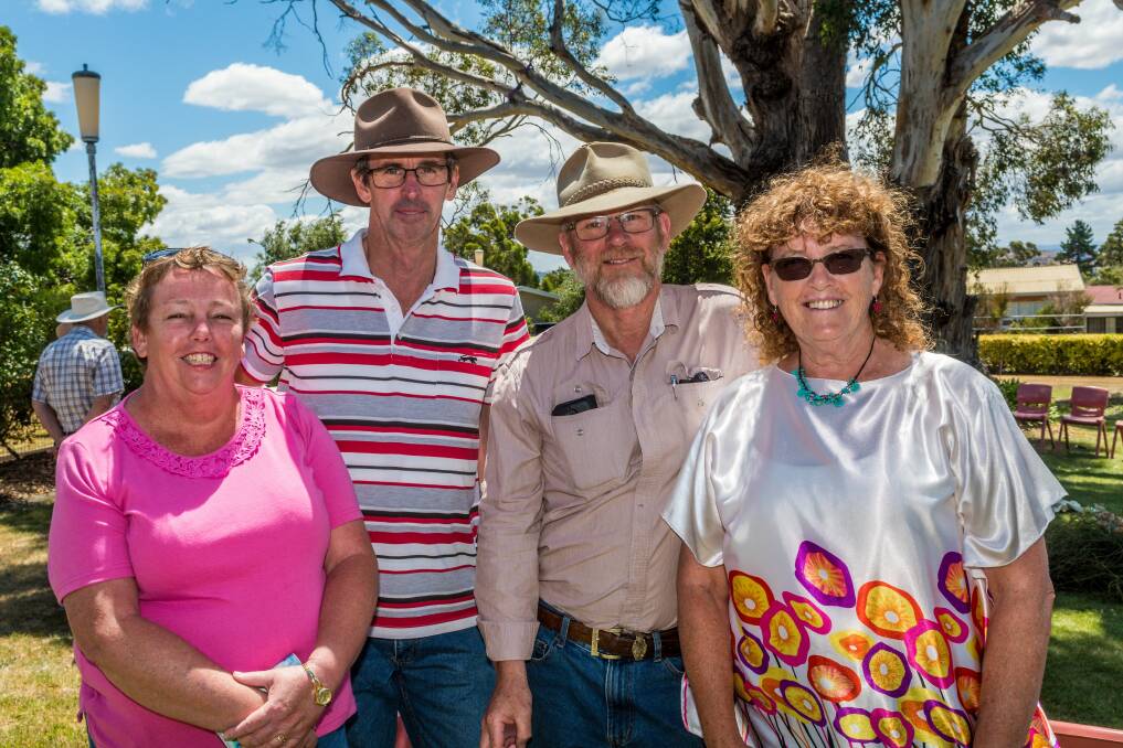 COMMUNITY: Leane and Ian Edgar, of Poatina, Steve Hamilton, of Poatina, Northern Midlands mayor Mary Knowles OAM, of Gipps Creek. Picture: Phillips Biggs 