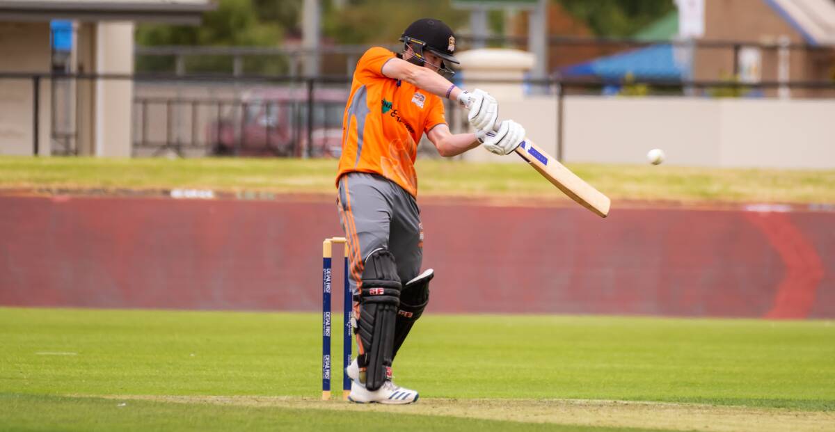 Top nick: Raiders opener Sam O'Mahony is in career-best form with the bat. Picture: Simon Sturzaker.