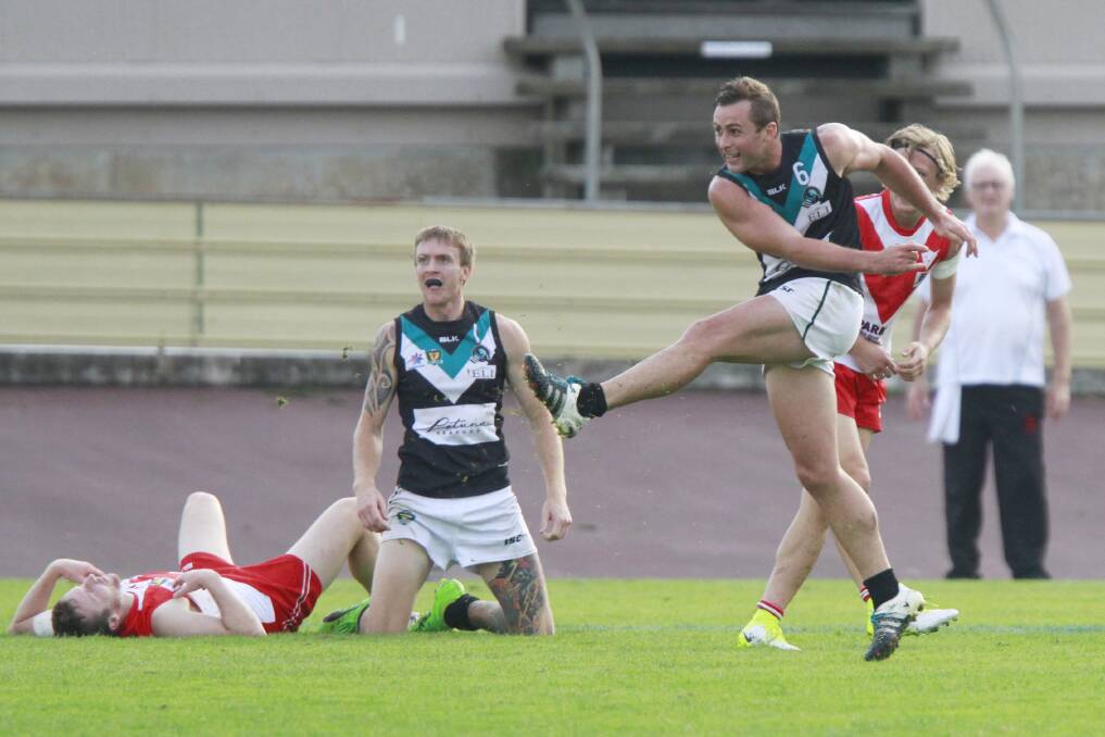 No team to captain: Beau Sharman in action for Devonport against Clarence earlier this year. Picture: Brodie Weeding.