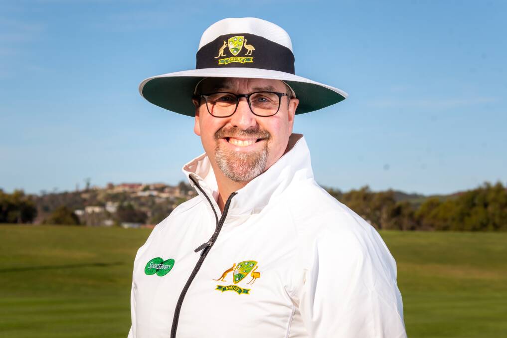 Ulverstone umpire Darren Close has been elevated to the 10-man Cricket Australia National Umpire Panel for the 2020-2021 season. Picture: Simon Sturzaker.