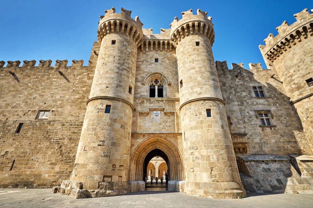 Main gates of The Knights Grand Master Palace at Rhodes island, Greece. Picture: Shutterstock