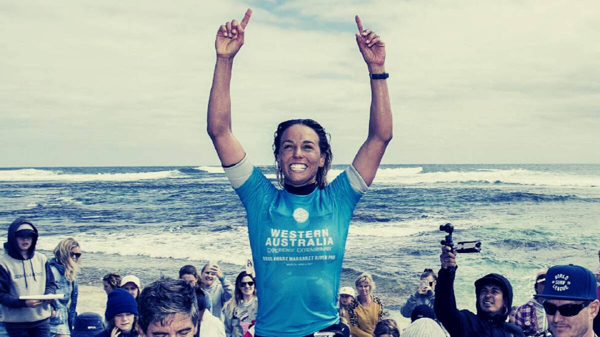 Riding high: Sally Fitzgibbons. Photo: WSL