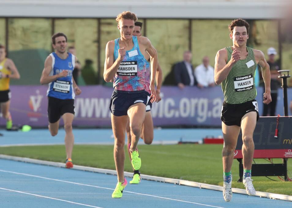 IN FORM: 24-year-old Launceston 1500m runner James Hansen ran a personal best 3:40.42 at the Zatopek 10 last month. Picture: AAP