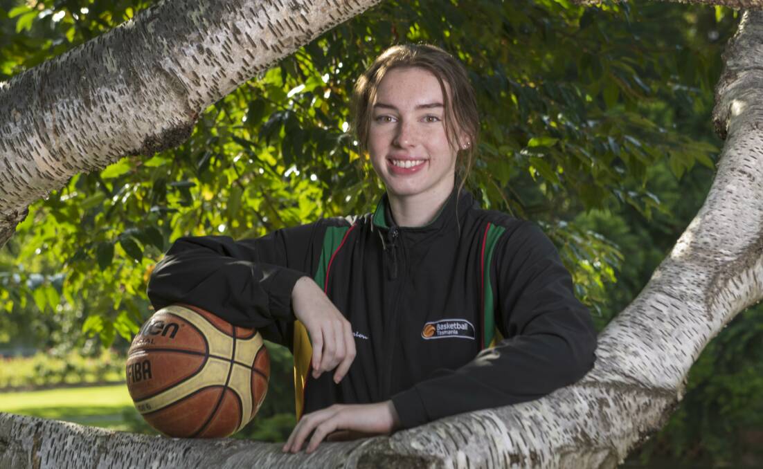 BRANCHING OUT: Launceston basketballer Lauren Wise is training and studying from home until she can return to Canberra's AIS. Picture: Phillip Biggs 