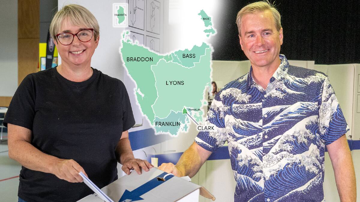 Incumbent Bass MPs Michelle O'Byrne and Michael Ferguson cast their votes on Saturday. Pictures by Paul Scambler 