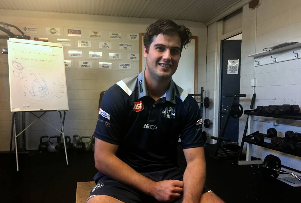 NEW HOME: Blues recruit Fletcher Seymour has impressed since joining from Clarence in the off-season. He will play against his old club for the first time on Saturday. 