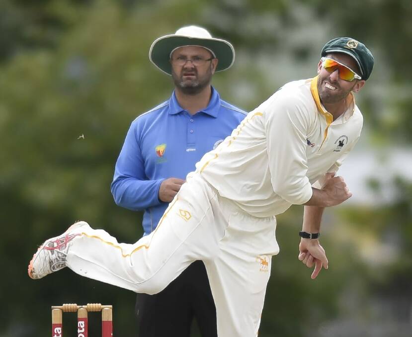 LETHAL LEGGIE: South Launceston spinner Jeremy Jackson was in fine form on Saturday. Picture: Craig George