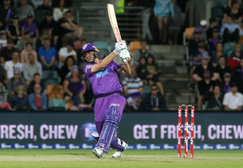 Simon Milenko in action for the Hobart Hurricanes earlier this year. Picture: Rick Smith 