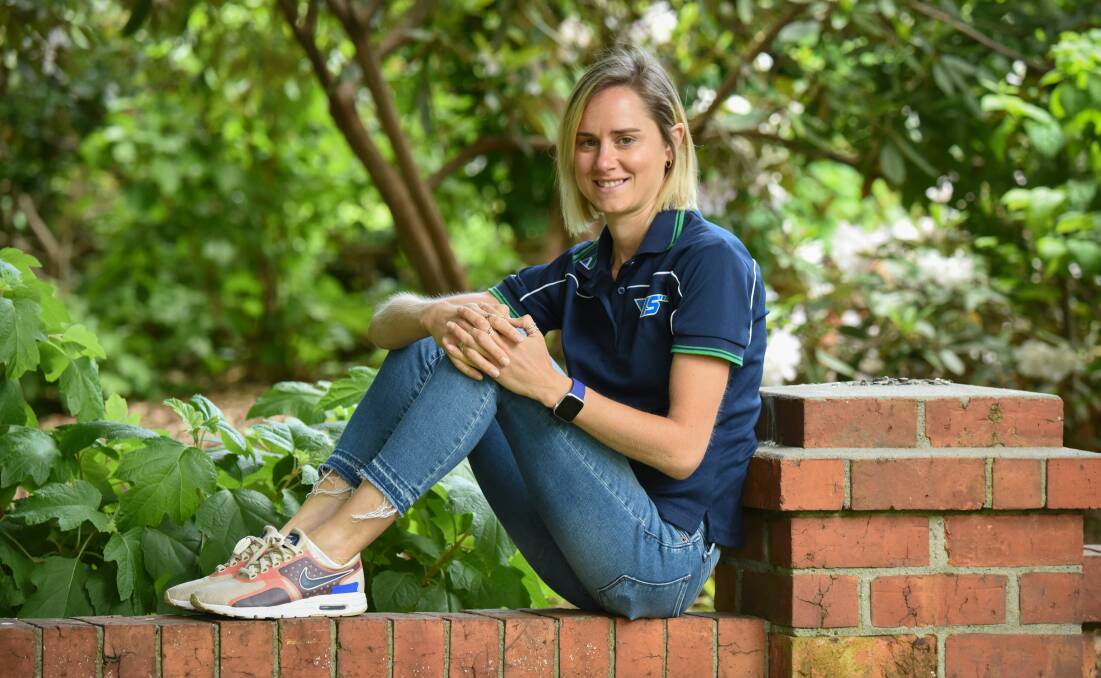 ROAD TO RECOVERY: Olympian Milly Clark in Launceston. The 29-year-old recently moved back to Tasmania after a number of years in Sydney. Picture: Paul Scambler