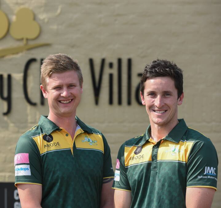 WHAT'S IN A NAME: St Pats' 2015 grand final coach Jake Lowe and new coach Jake Laskey.