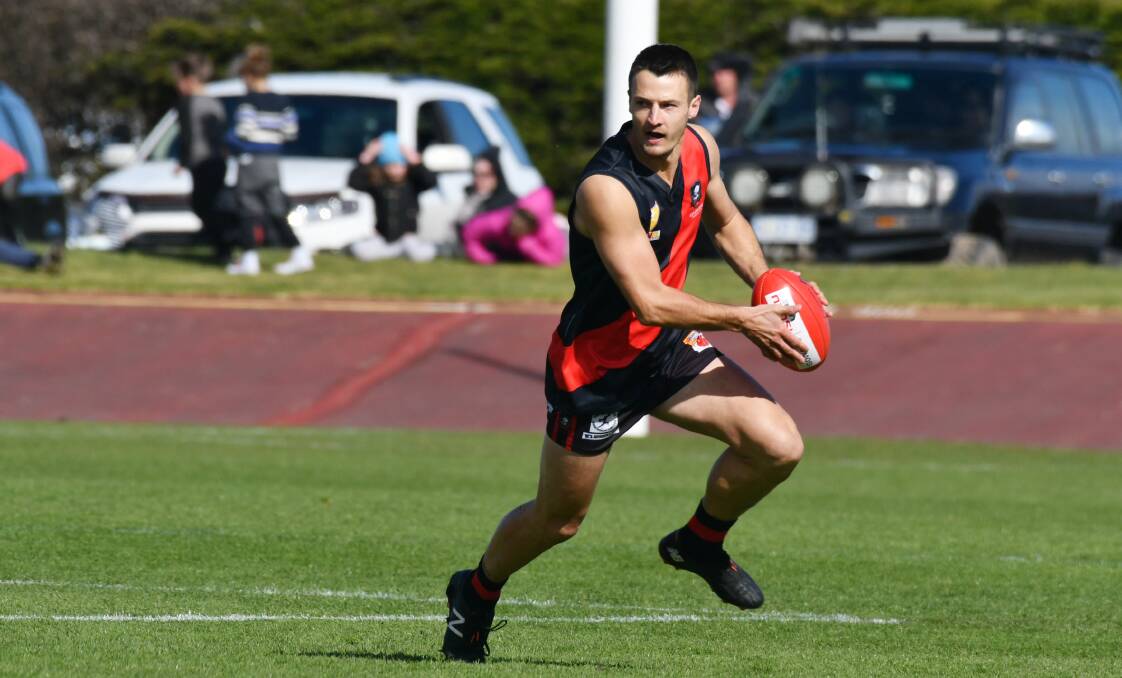 Jaocb Wiggers in action for Ulverstone in last year's NWFL grand final. 