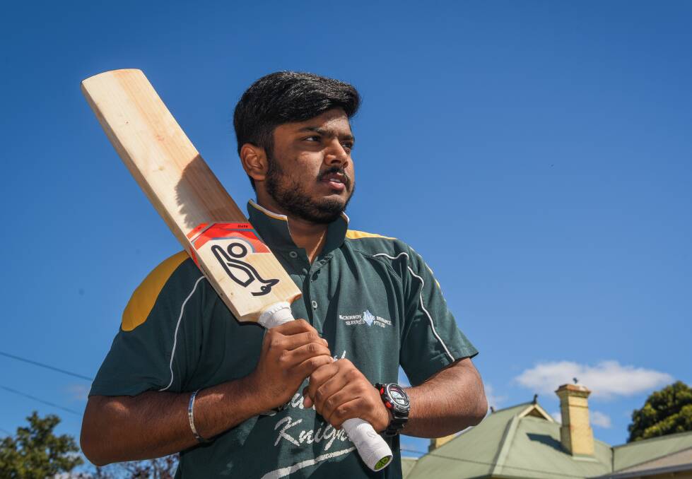 AT THE READY: South Launceston all-rounder Ishang Shah took out Cricket North's final player of the year award for season 2019-20. Picture: Paul Scambler