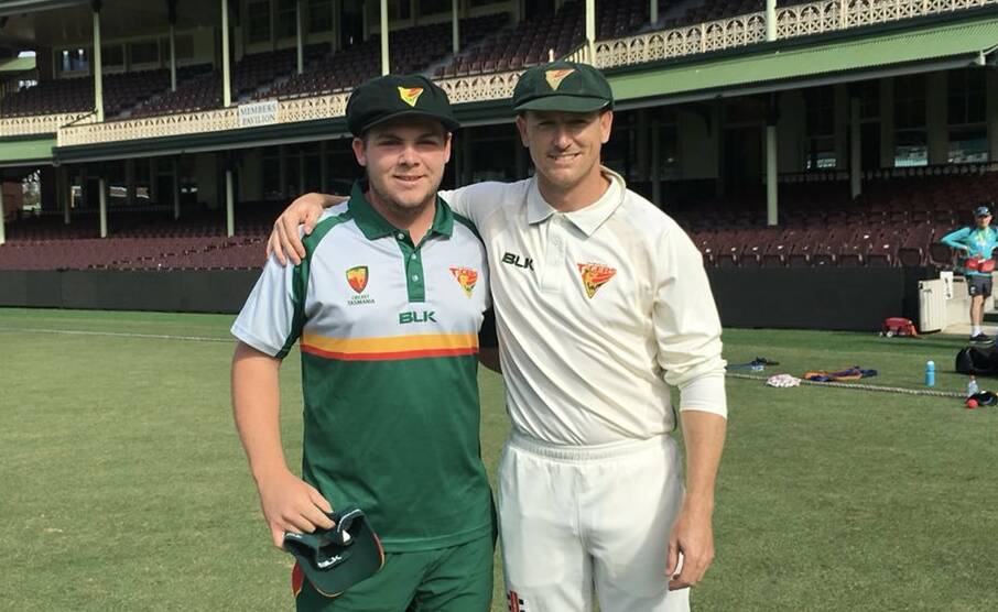 PROUD TRADITION: Northern Tasmanian cricketers Jarrod Freeman and George Bailey. Picture: Cricket Tasmania