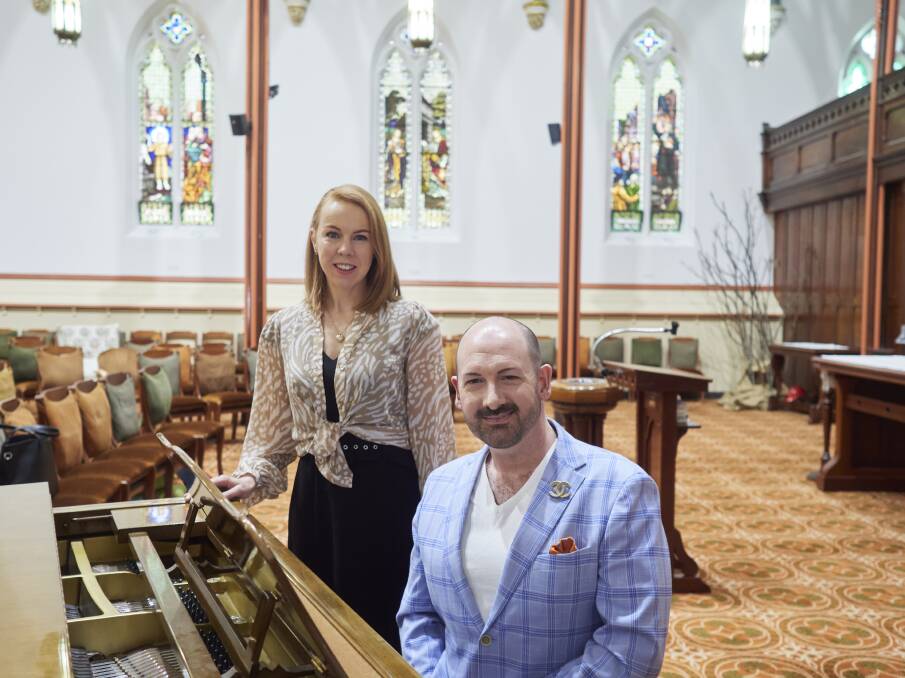 EsqueOpera's Alana Lane and Ben Martin prepare for next month's Christmastide concert. Pictures by Rod Thompson