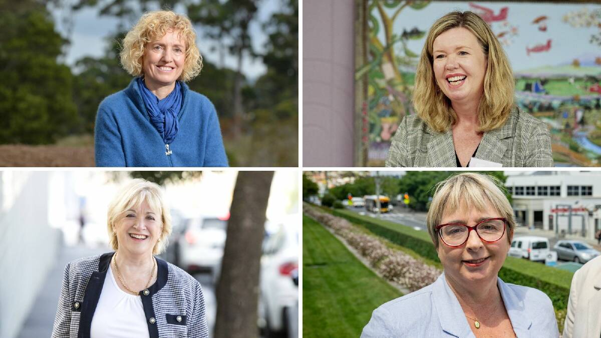 From top left clockwise, Tasmanian politicians Ruth Forrest, Bridget Archer, Michelle O'Byrne and Rosemary Armitage. File pictures 