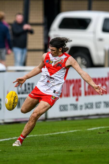 Luke Swinton kicked the winning goal for Clarence at the weekend. 