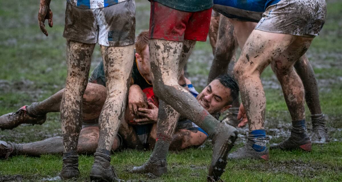 MUDBATH: Wet weather forced a number of sporting contests to be called off last weekend. 