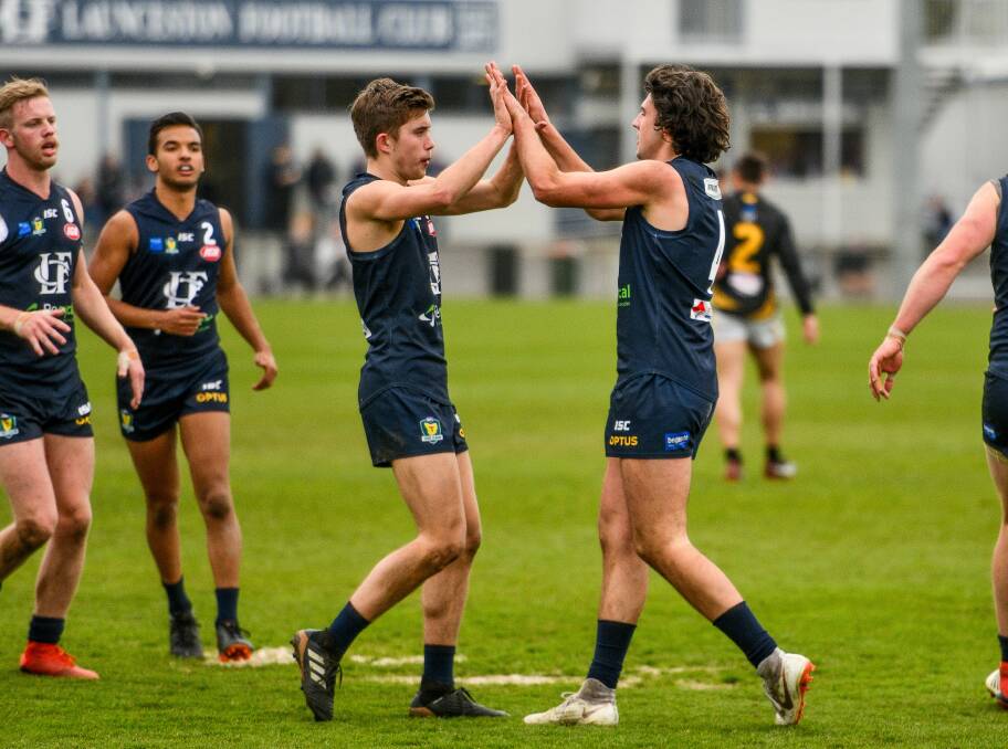 PROMISING SIGNS: Young forwards James Gillow and Alec Wright both enjoyed breakout seasons, combining for 47 goals. Pictures: Scott Gelston