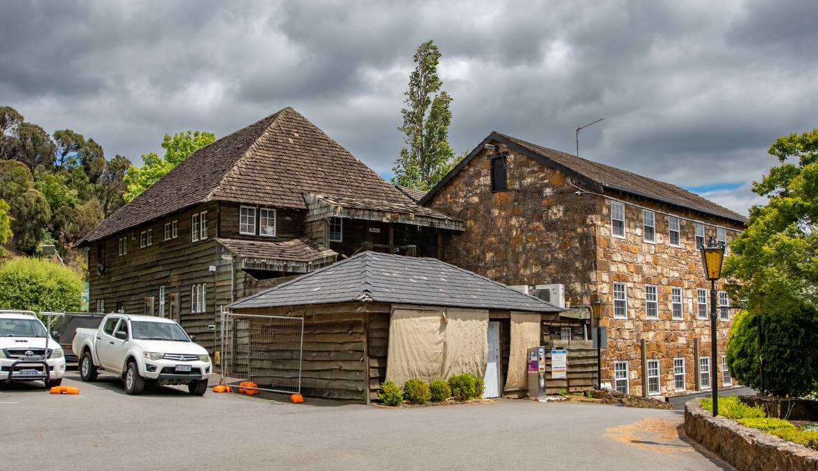 The replica corn mill building (left) is set to be demolished. Picture by Paul Scambler 