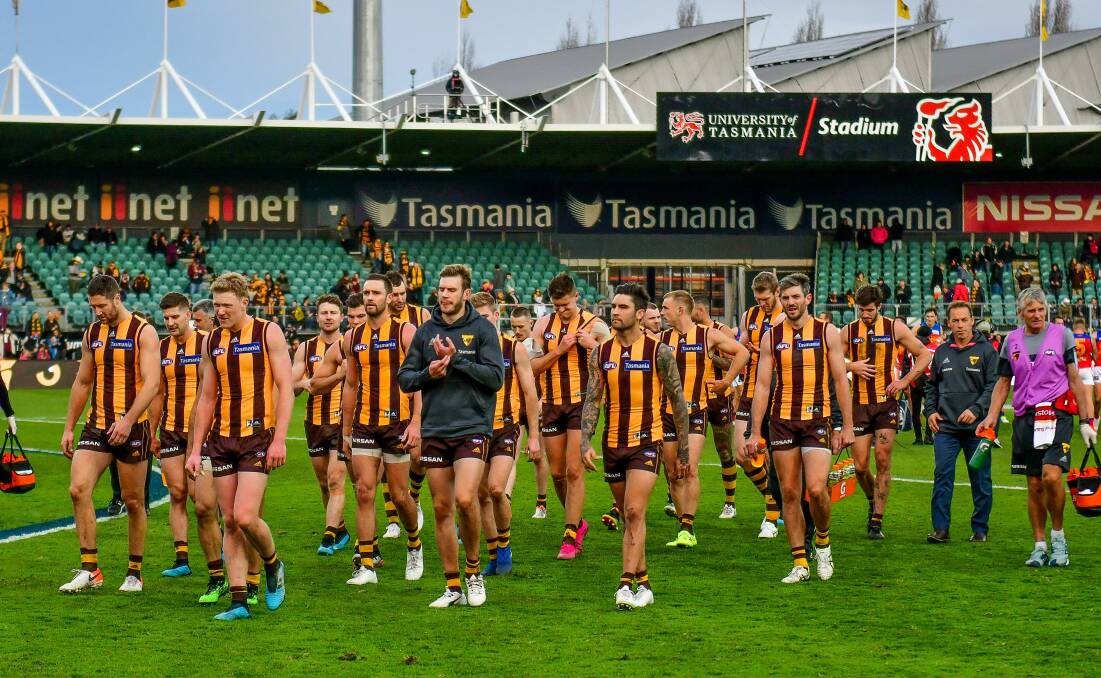 WAY OUT: Could the Hawks be forced to exit Tasmania in 2021?