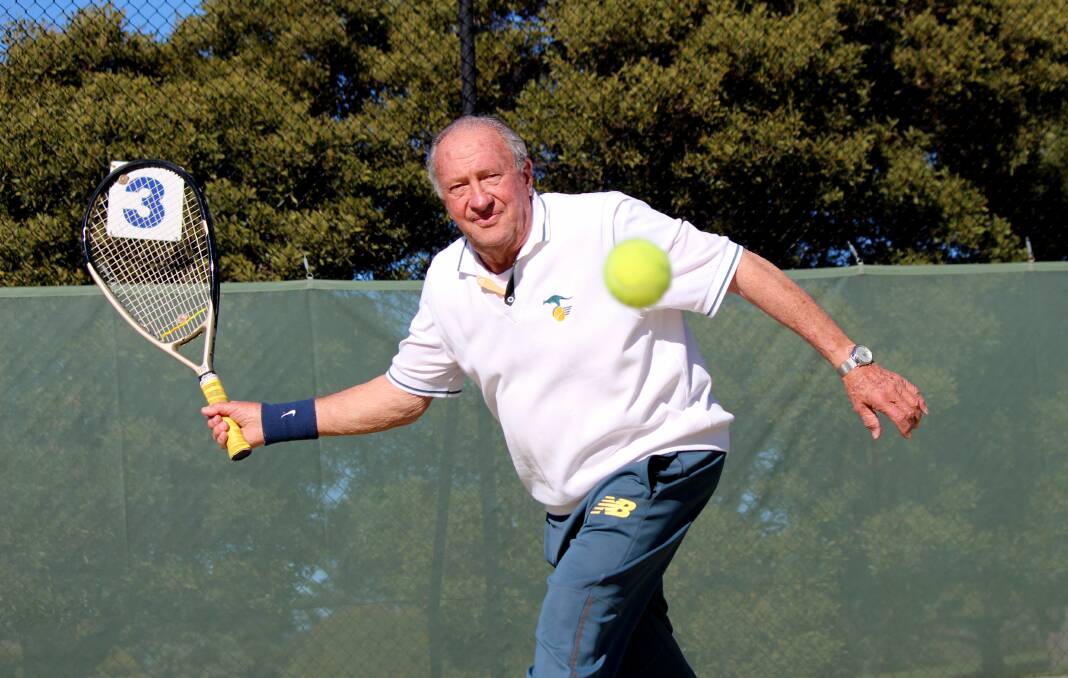 EYE ON IT: Byrne coached at Riverside Tennis Club for more than 40 years. 