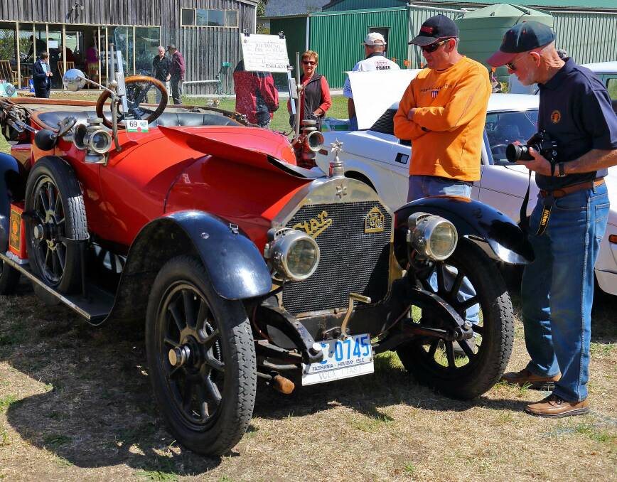 SPECIAL: Visitors admire a 1910 Star 12hp Roadster at last year's From Britain to 'Bunna car show. Picture: Supplied