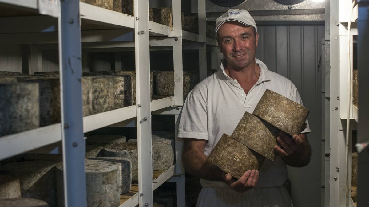 ALL SMILES: Bay of Fires Cheese's Ian Fowler has now won national awards for both his cheeses after taking out the Merck award at this month's Dairy Industry Association of Australia awards night. Picture: Supplied