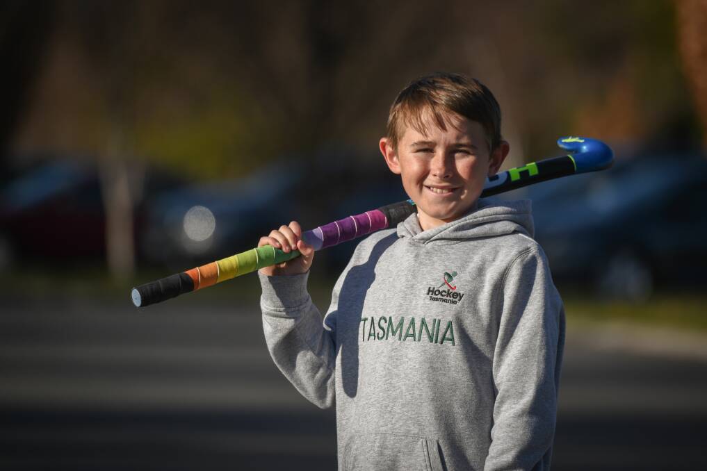 STICK IT TO THE MAN: Launceston 12-year-old Oliver Stebbings will represent Tasmania in two different age groups this year. Picture: Paul Scambler